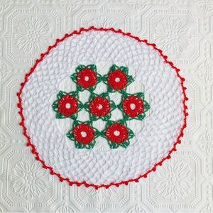 Handmade Christmas Crochet Doily